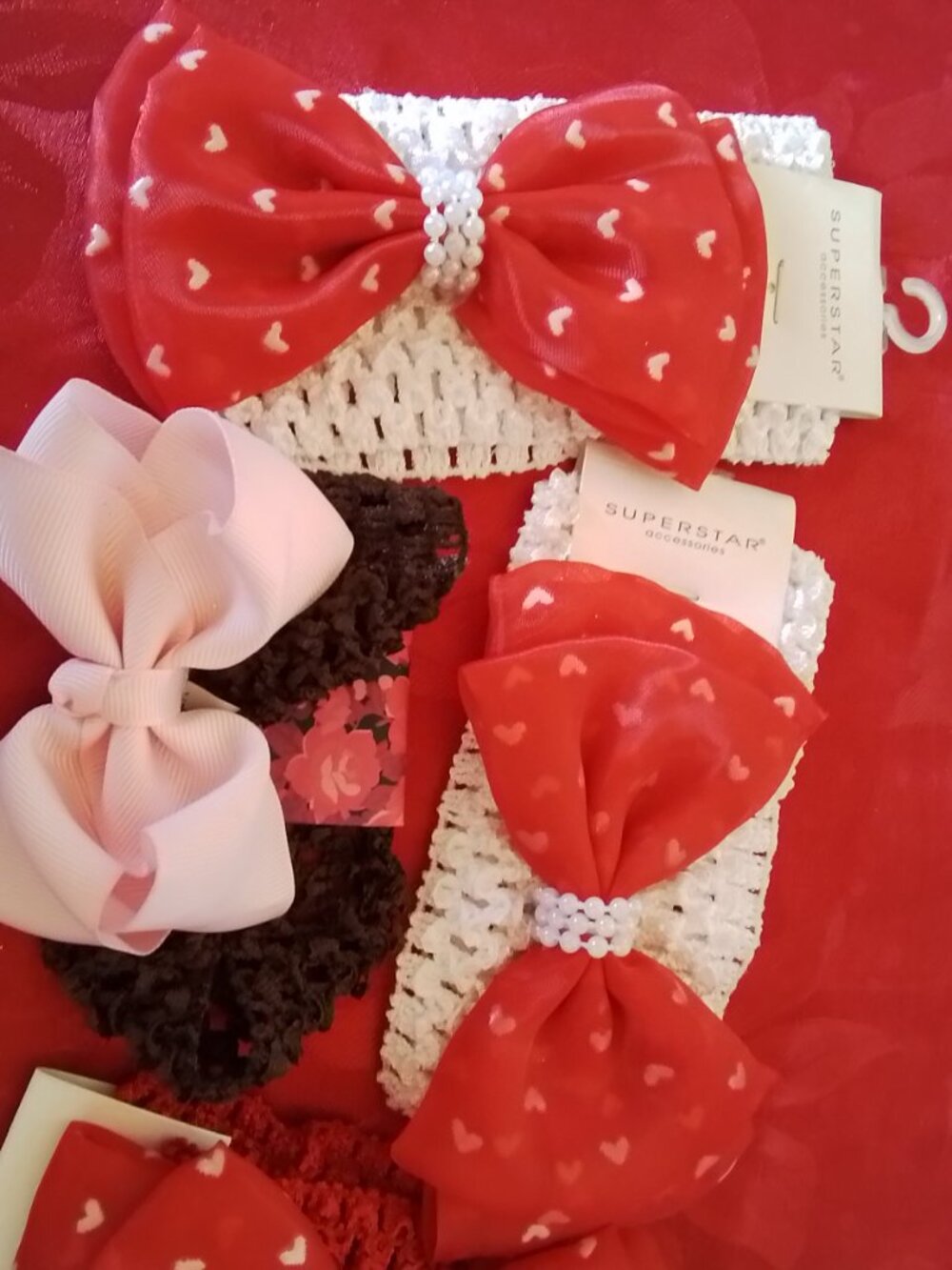 Lot of 5 Girls Stretch Headbands NWT